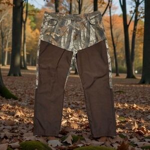 Wrangler Pro Gear Brush Pants Realtree Camo Brown Hunting Outdoor 41x31 Actual